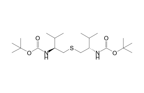 N-[(1S)-1-[[[(2S)-2-(tert-butoxycarbonylamino)-3-methyl-butyl]thio]methyl]-2-methyl-propyl]carbamic acid tert-butyl ester
