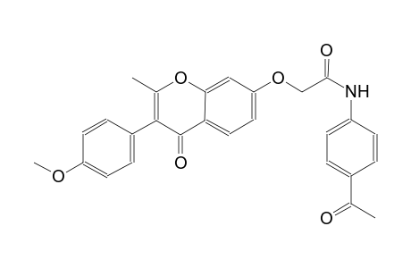 acetamide, N-(4-acetylphenyl)-2-[[3-(4-methoxyphenyl)-2-methyl-4-oxo-4H-1-benzopyran-7-yl]oxy]-
