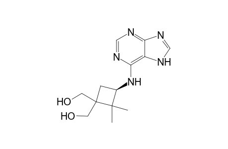 9-[4,4-Dimethyl-trans-2,cis-3-bis(hydroxymethyl)cyclobut-r-1-yl]adenine