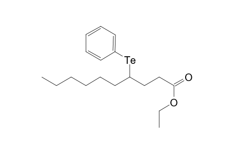 Ethyl 4-(phenyltelluro)decanoate