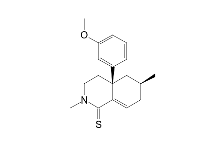 REL-(4AS,6S)-4A-(3'-METHOXYPHENYL)-2,6-DIMETHYL-1,2,3,4,4A,5,6,7-OCTAHYDRO-ISOQUINOLINE-1-THIONE
