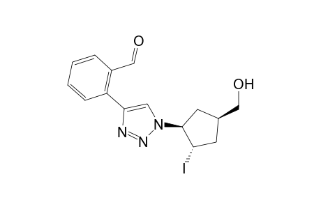 2-{1'-[c-(4''-(Hydroxymethyl)-t-2''-iodo-r-1''-cyclopentyl]-1'H-1',2',3'-triazol-4'-yl}-benzaldehyde