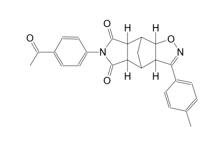 (3aS,4S,4aR,7aS,8S,8aS)-6-(4-acetylphenyl)-3-(p-tolyl)-4,4a,8,8a-tetrahydro-3aH-4,8-methanoisoxazolo[4,5-f]isoindole-5,7(6H,7aH)-dione