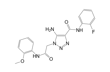 5-amino-N-(2-fluorophenyl)-1-[2-(2-methoxyanilino)-2-oxoethyl]-1H-1,2,3-triazole-4-carboxamide