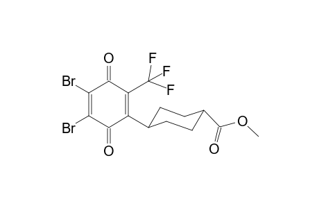 4-[4,5-dibromo-3,6-diketo-2-(trifluoromethyl)cyclohexa-1,4-dien-1-yl]cyclohexanecarboxylic acid methyl ester