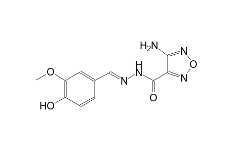 1,2,5-oxadiazole-3-carboxylic acid, 4-amino-, 2-[(E)-(4-hydroxy-3-methoxyphenyl)methylidene]hydrazide