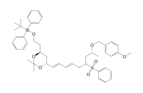 (E,E)-1-tert-Butyldiphenylsilyloxy-11-phenylsulfonyl-13-p-methoxybenzyloxy-3,5-di-O-isopropylidenetetradeca-6,8-diene