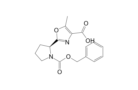 2-[(2S)-1-benzyloxycarbonylpyrrolidin-2-yl]-5-methyl-oxazole-4-carboxylic acid