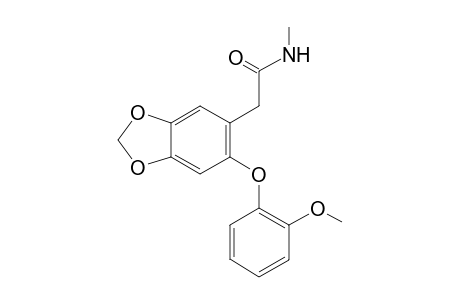 2-(2'-Methoxyphenoxy)-4,5-methylenedioxy-N-methyl-phenylacetamide