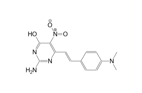 2-amino-6-{(E)-2-[4-(dimethylamino)phenyl]ethenyl}-5-nitro-4-pyrimidinol