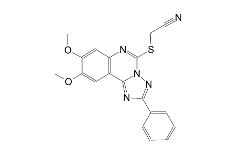 [(8,9-dimethoxy-2-phenyl[1,2,4]triazolo[1,5-c]quinazolin-5-yl)sulfanyl]acetonitrile