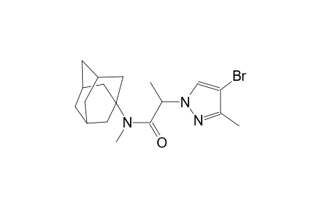 N-(1-adamantyl)-2-(4-bromo-3-methyl-1H-pyrazol-1-yl)-N-methylpropanamide