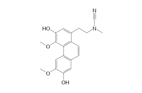 2-(3,7-dihydroxy-4,6-dimethoxy-1-phenanthrenyl)ethyl-methylcyanamide