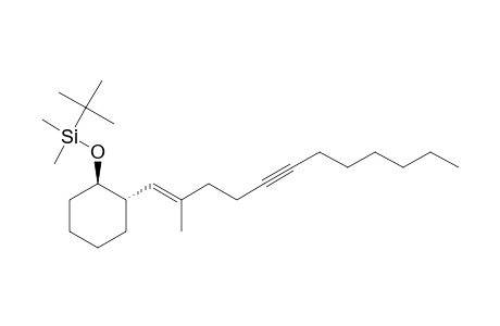 (1r*,2s*,(2e))-1-((tert-butyldimethylsilyl)oxy)-2-(2-methyldodec-1-en-5-ynyl)cyclohexane