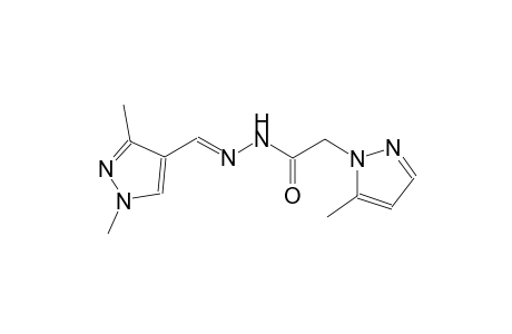 N'-[(E)-(1,3-dimethyl-1H-pyrazol-4-yl)methylidene]-2-(5-methyl-1H-pyrazol-1-yl)acetohydrazide