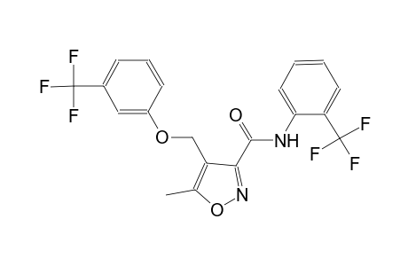 5-methyl-4-{[3-(trifluoromethyl)phenoxy]methyl}-N-[2-(trifluoromethyl)phenyl]-3-isoxazolecarboxamide