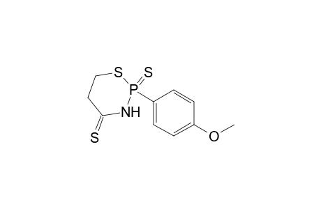 4H-1,3,2-Thiazaphosphorine-4-thione, tetrahydro-2-(4-methoxyphenyl)-, 2-sulfide