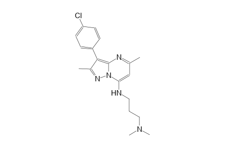 N~1~-[3-(4-chlorophenyl)-2,5-dimethylpyrazolo[1,5-a]pyrimidin-7-yl]-N~3~,N~3~-dimethyl-1,3-propanediamine