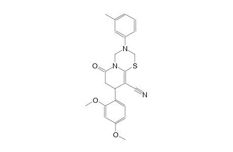 2H,6H-pyrido[2,1-b][1,3,5]thiadiazine-9-carbonitrile, 8-(2,4-dimethoxyphenyl)-3,4,7,8-tetrahydro-3-(3-methylphenyl)-6-oxo-