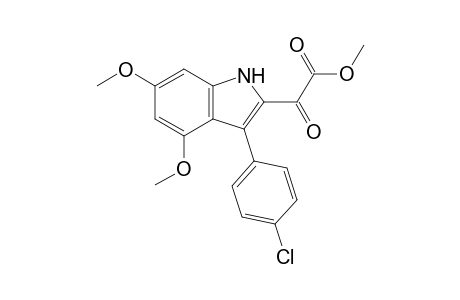 Methyl 2-(3'-(4"-Chlorophenyl)-4',6'-dimethoxyindol-2'-yl)glyoxylate