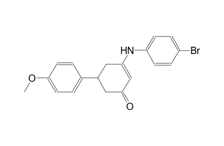 3-(4-bromoanilino)-5-(4-methoxyphenyl)-2-cyclohexen-1-one