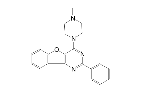 benzofuro[3,2-d]pyrimidine, 4-(4-methyl-1-piperazinyl)-2-phenyl-