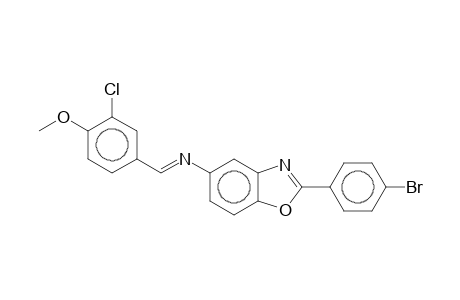 2-(4-bromophenyl)-N-[(E)-(3-chloro-4-methoxyphenyl)methylidene]-1,3-benzoxazol-5-amine