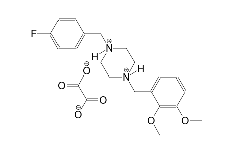 1-(2,3-dimethoxybenzyl)-4-(4-fluorobenzyl)piperazinediium oxalate
