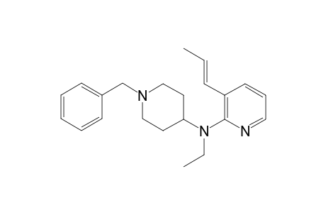 1-Benzyl-4-(N-ethyl-N-(3-(1-propylene)-2-pyridinyl)amino)piperidine