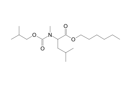 L-Leucine, N-isobutoxycarbonyl-N-methyl-, hexyl ester