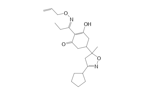 2-Cyclohexen-1-one, 5-(3-cyclopentyl-4,5-dihydro-5-methyl-5-isoxazolyl)-3-hydroxy-2-[1-[(2-propenyloxy)imino]propyl]-