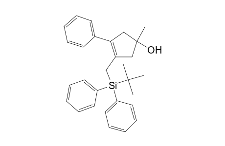 3-tert-Butyl(diphenyl)silylmethyl-1-methyl-4-phenylcyclopent-3-en-1-ol