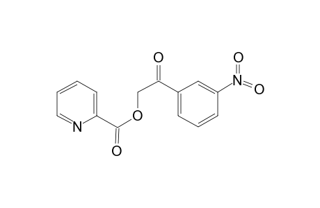 Pyridine-2-carboxylic acid, 2-(3-nitrophenyl)-2-oxoethyl ester
