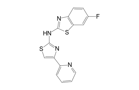 1,3-Benzothiazol-2-amine, 6-fluoro-N-[4-(2-pyridinyl)-2-thiazolyl]-