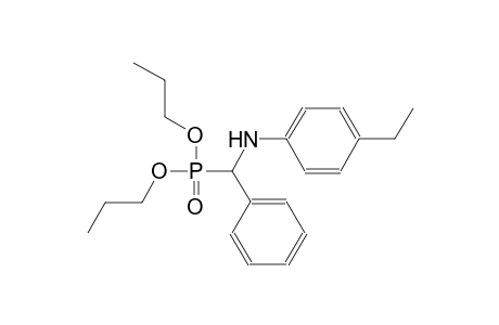 phosphonic acid, [[(4-ethylphenyl)amino]phenylmethyl]-, dipropylester