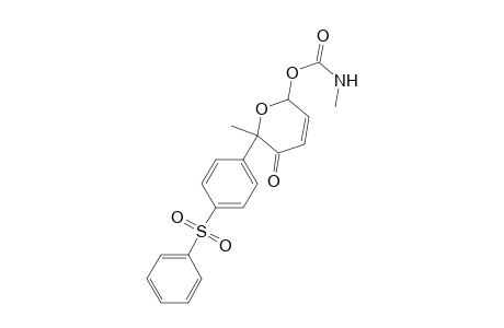 2-[4'-(Benzenesulfonyl)phenyl]-2-methyl-6-[(methylamino)carbonyl]oxy-3-oxo-3,6-dihydro-2H-pyran