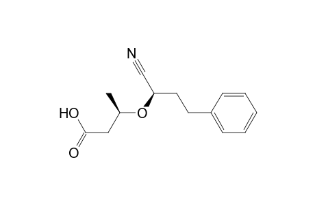 Butanoic acid, 3-(1-cyano-3-phenylpropoxy)-, [R-(R*,R*)]-