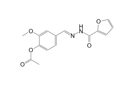 2-furancarboxylic acid, 2-[(E)-[4-(acetyloxy)-3-methoxyphenyl]methylidene]hydrazide