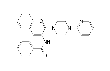 benzamide, N-[(E)-2-phenyl-1-[[4-(2-pyridinyl)-1-piperazinyl]carbonyl]ethenyl]-