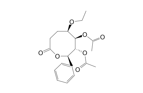 (+)-6,7-Diacetylalmuheptolide-B [(4R,5R,6R,7R,8R)-5-ethoxy-6,7-diacetoxy-8-phenyl-1-oxaoctan-2-one]