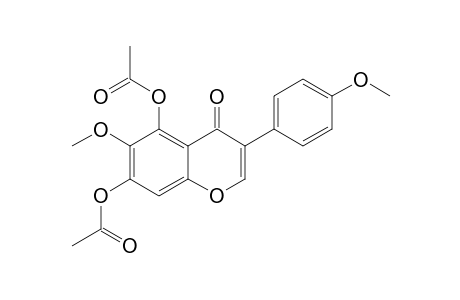 5,7-Di-acetoxy-6-methoxy-3-(4'-methoxyphenyl)-4H-1-benzopyran-4-one