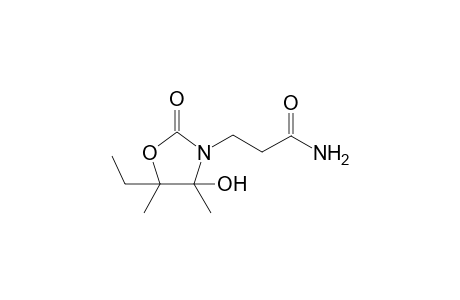 3-oxazolidinepropanamide, 5-ethyl-4-hydroxy-4,5-dimethyl-2-oxo-