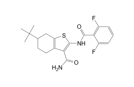 6-tert-butyl-2-[(2,6-difluorobenzoyl)amino]-4,5,6,7-tetrahydro-1-benzothiophene-3-carboxamide