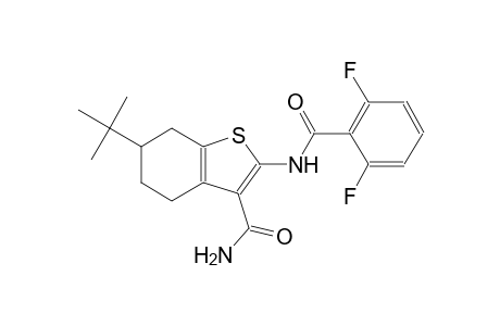 6-tert-butyl-2-[(2,6-difluorobenzoyl)amino]-4,5,6,7-tetrahydro-1-benzothiophene-3-carboxamide