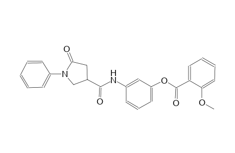 benzoic acid, 2-methoxy-, 3-[[(5-oxo-1-phenyl-3-pyrrolidinyl)carbonyl]amino]phenyl ester