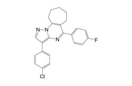 6H-cyclohepta[e]pyrazolo[1,5-a]pyrimidine, 3-(4-chlorophenyl)-5-(4-fluorophenyl)-7,8,9,10-tetrahydro-