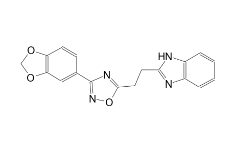 1H-benzimidazole, 2-[2-[3-(1,3-benzodioxol-5-yl)-1,2,4-oxadiazol-5-yl]ethyl]-
