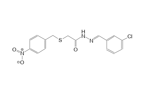 acetic acid, [[(4-nitrophenyl)methyl]thio]-, 2-[(E)-(3-chlorophenyl)methylidene]hydrazide
