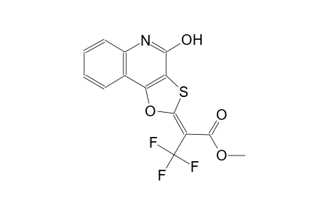 methyl (2E)-3,3,3-trifluoro-2-(4-hydroxy[1,3]oxathiolo[4,5-c]quinolin-2-ylidene)propanoate