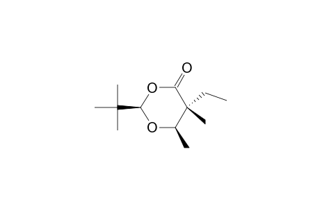 (2R,5R,6R)-2-t-butyl-5-ethyl-5,6-dimethyl-1,3-dioxan-4-one
